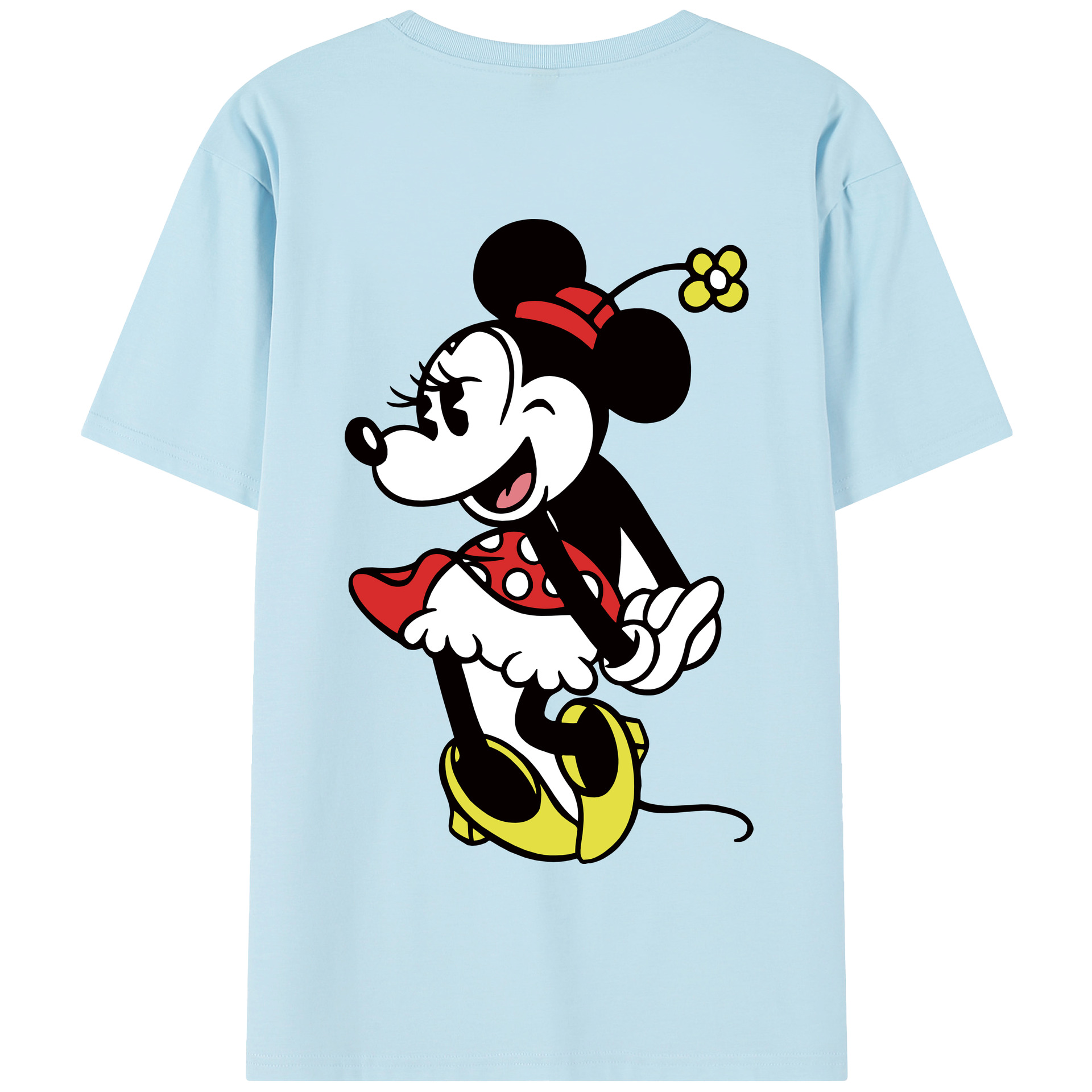 （画像用） ミッキーマウス Mickey Mouse 綿100％半袖Tシャツ（背面プリント）